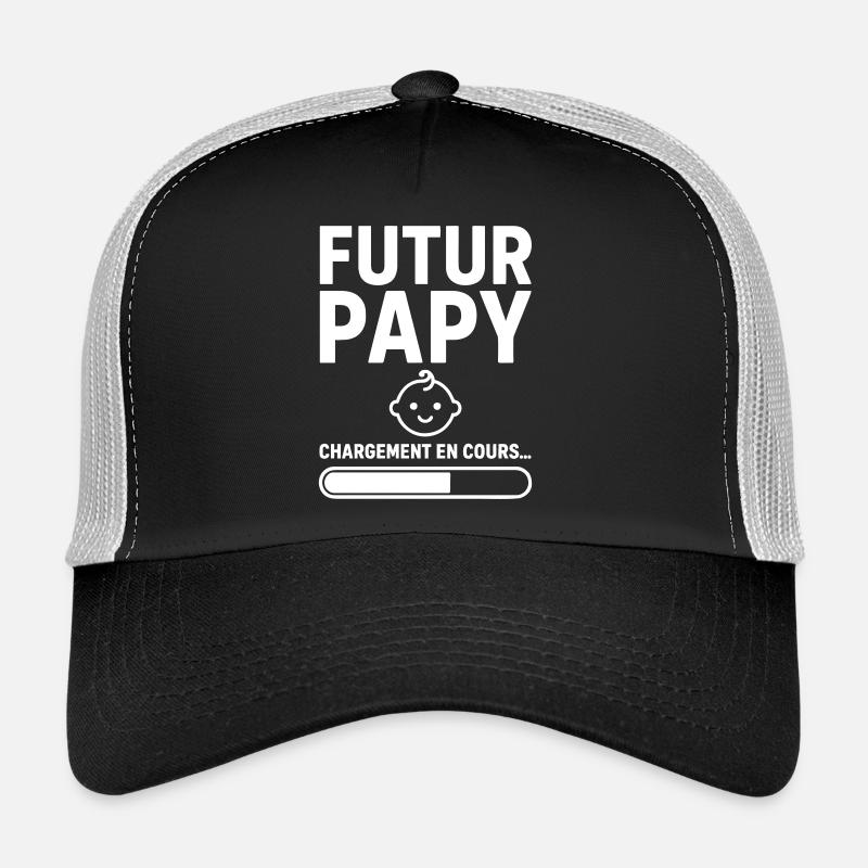 Annonce grossesse Futur papy 2026 Papi pépé Casquette trucker 