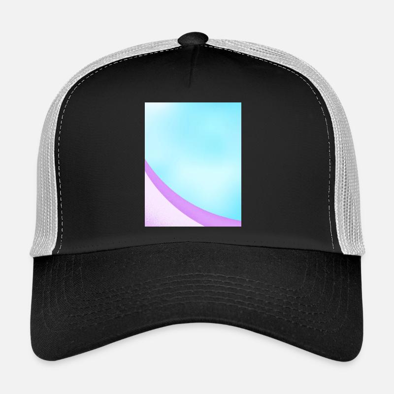 Abstract Pastel Gradient Design - Trucker Cap - black/stone grey