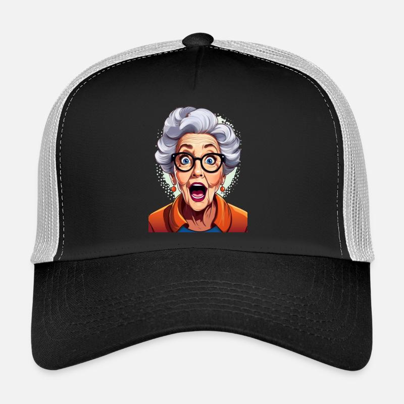 Grand-mère étonnée Casquette trucker 