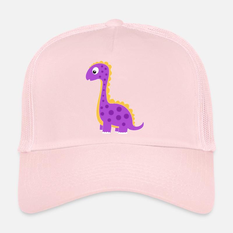 Dino ludique avec des points colorés Casquette trucker 