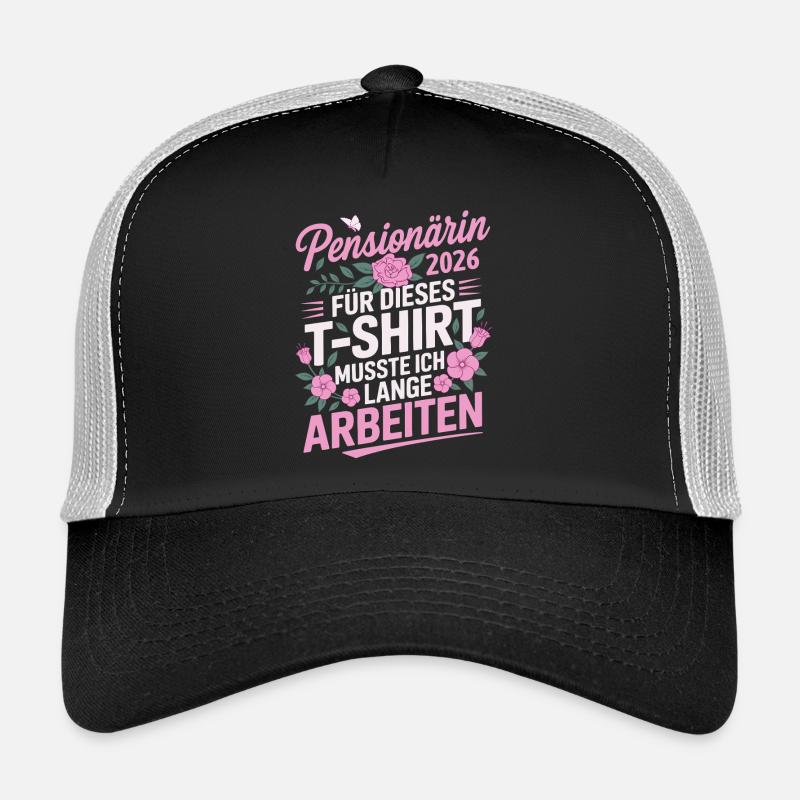 Pensionärin 2026 - Trucker Cap - Schwarz/Steingrau