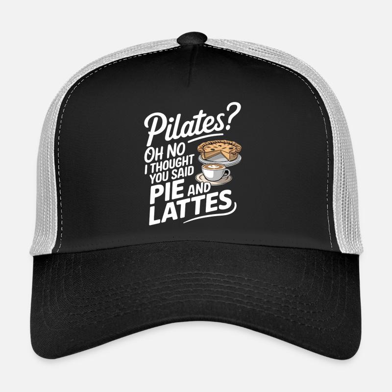 Pie and Latte Humour Design Trucker Cap
