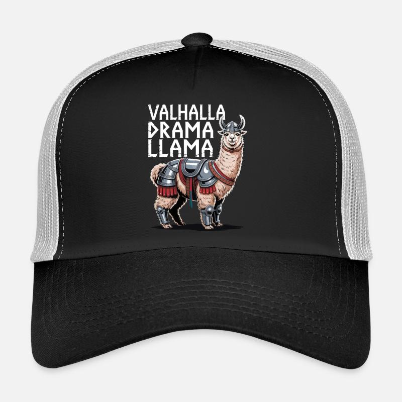 Valhalla Drama Llama Trucker Cap