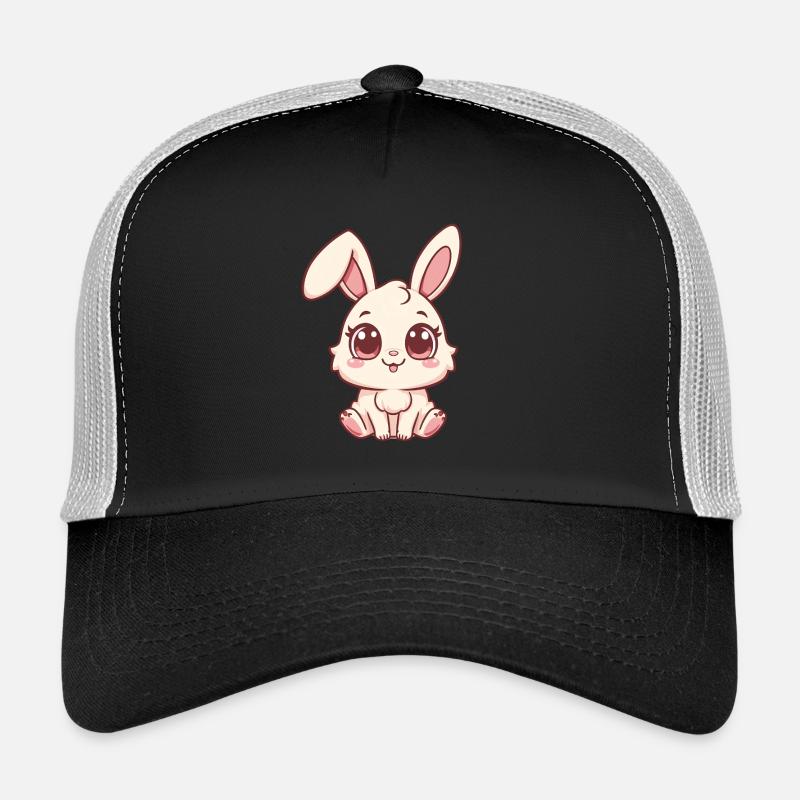 Design de lapin douillet en pastel Casquette trucker 