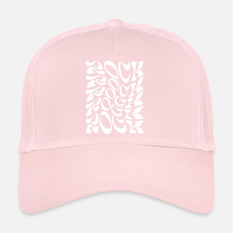 Rock Music Organic Orbital logo Pattern Trucker Cap