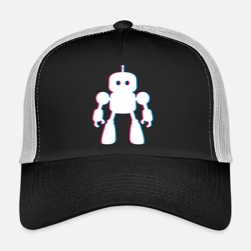Roboter 3D-Effekt – Zukunft trifft KI Design Trucker Cap