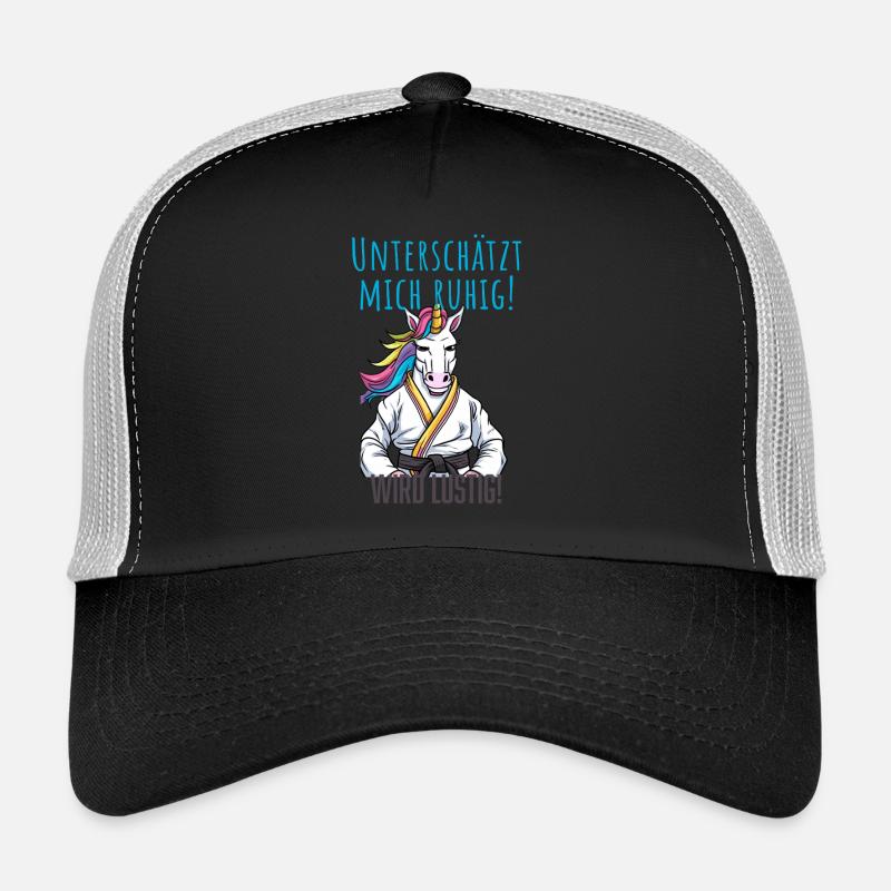 Karate Unicorn - Trucker Cap - black/stone grey