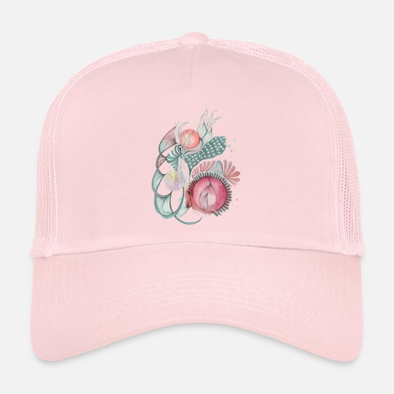 Mer de fleurs Wave Art Casquette trucker 