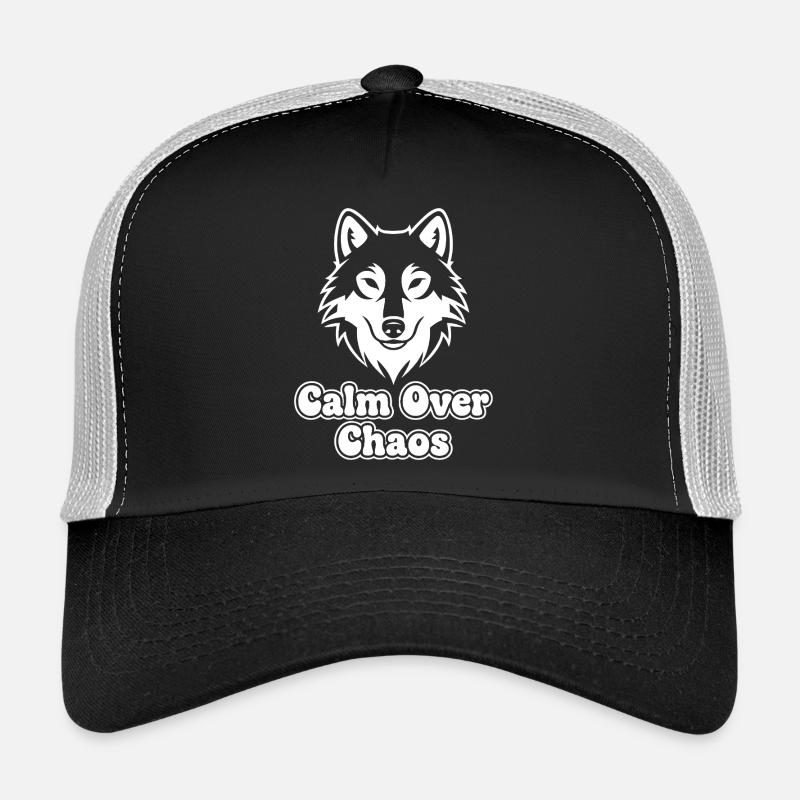 Le calme sur le chaos Wolf Casquette trucker 
