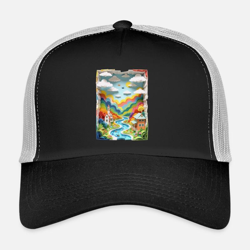 Ville faite de papier Casquette trucker 