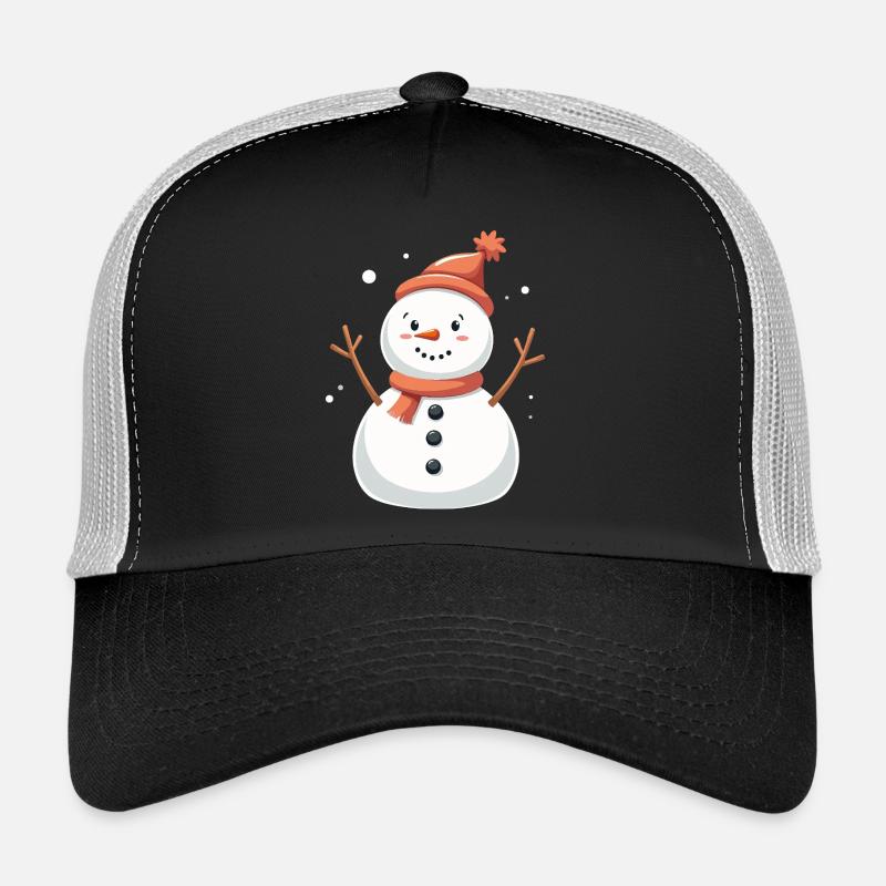 Snowman Cozy Winter Whimsy Trucker Cap