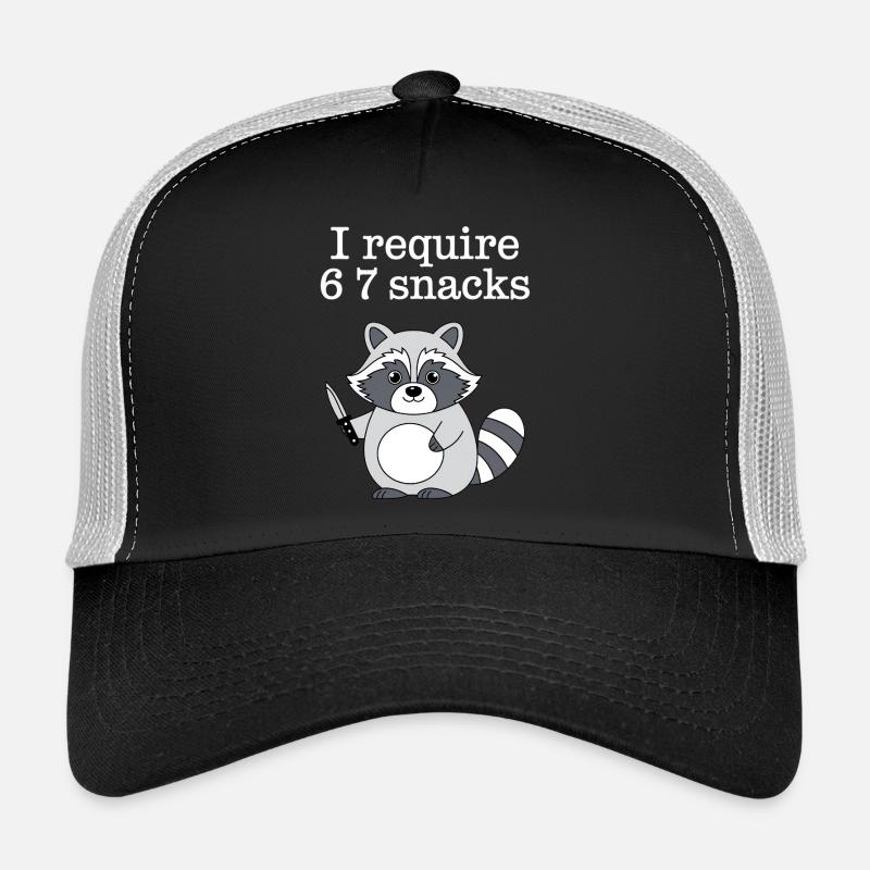 6-7 Internet Meme Cooler 6 7 Raccoon Trucker Cap