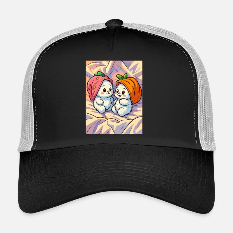 carotino_e_fragolino - Trucker Cap - Schwarz/Steingrau