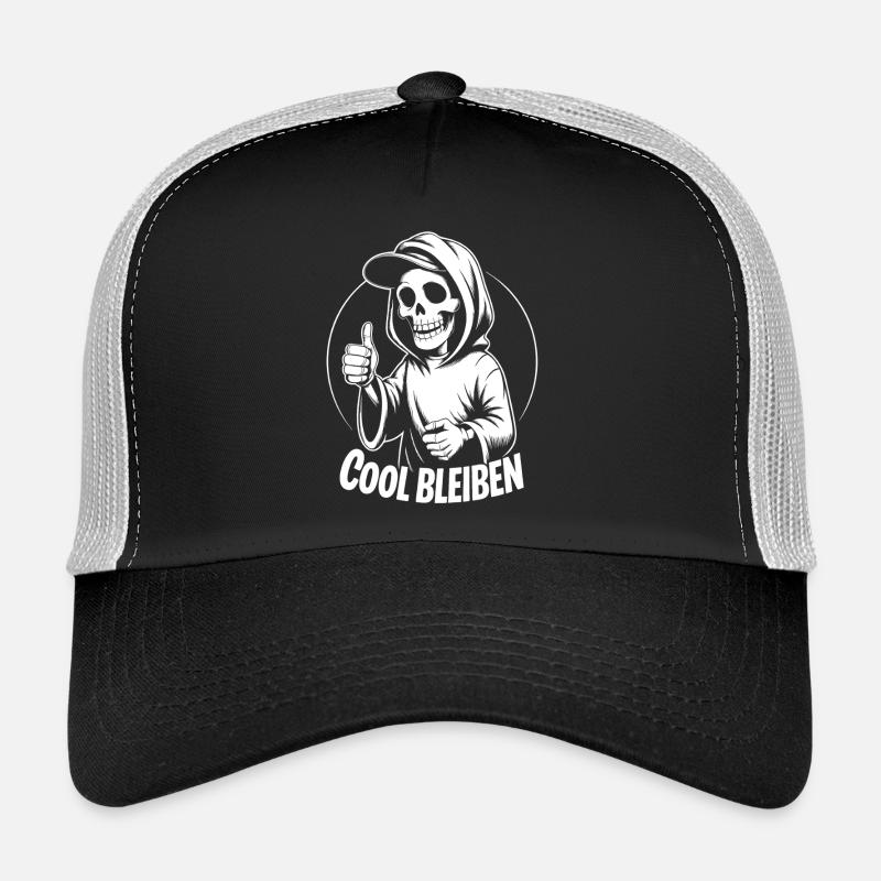 Pouce levé avec capuche squelette Casquette trucker 