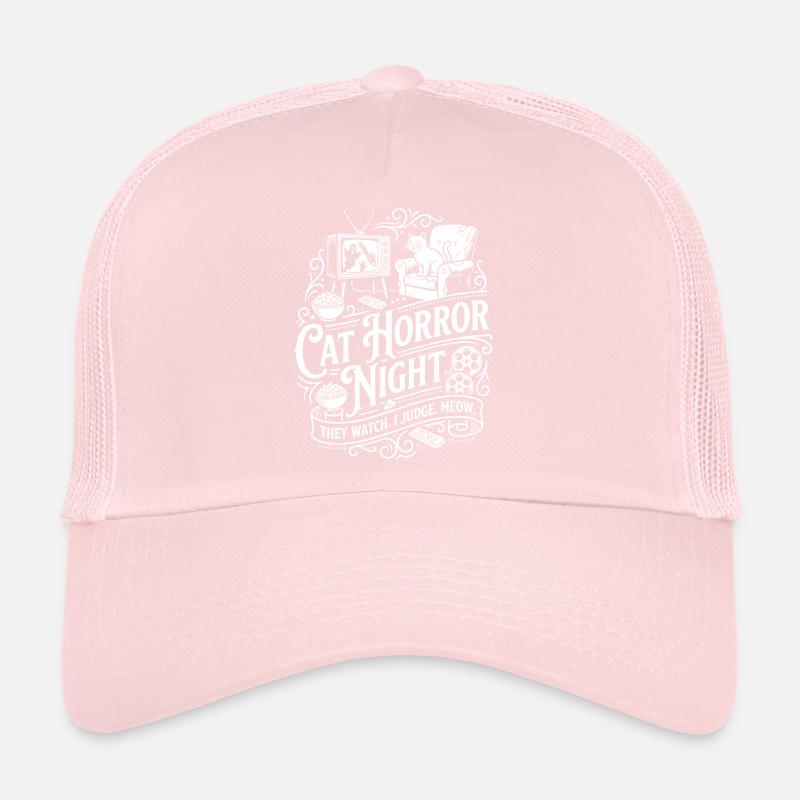 Cat Horror Night Trucker Cap