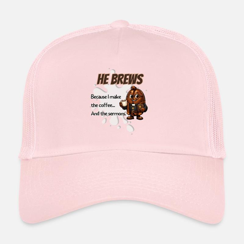 Il brasse une tasse de pasteur Casquette trucker 