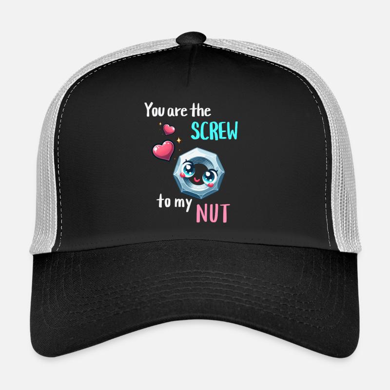 Funny Nut Bolts Pair Design Trucker Cap