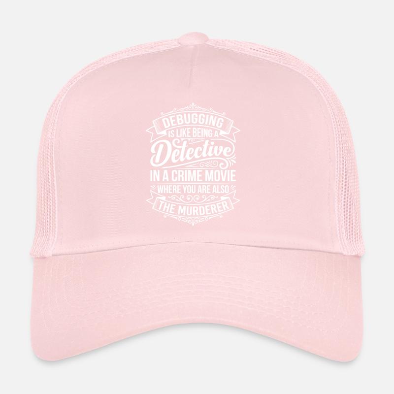 Debugging Detektiv Spruch Trucker Cap