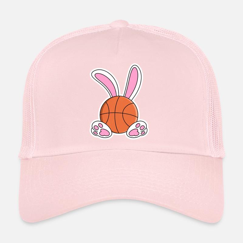 Design de lapins de basket de Pâques Casquette trucker 