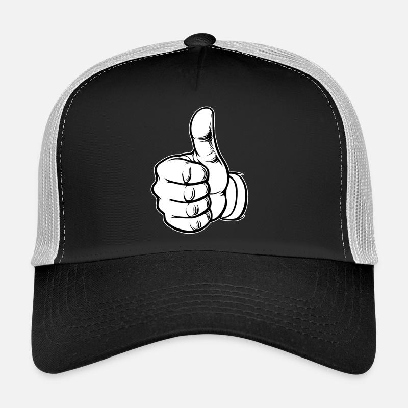 OK thumbs-up hand icon Trucker Cap