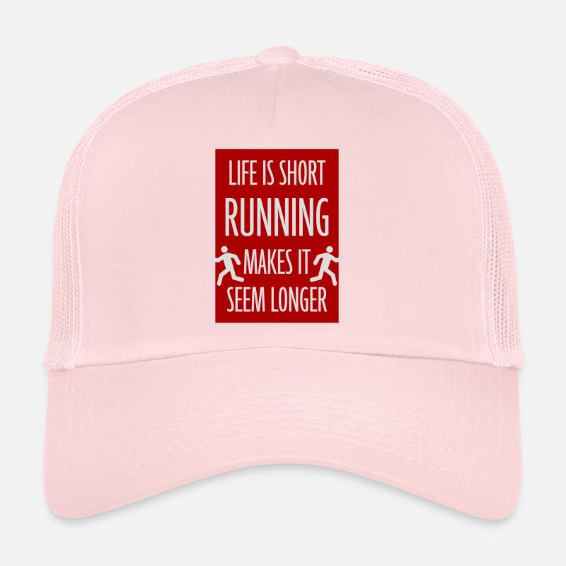 La vie est courte La course la rend plus longue Drôle Casquette trucker 