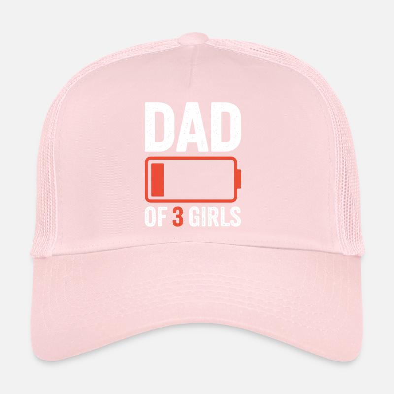 Vater von 3 Mädchen Battery Tee Trucker Cap