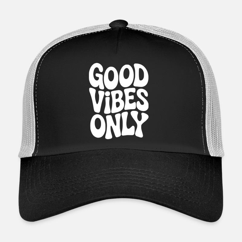 Vibing Typografie in Weiß Trucker Cap