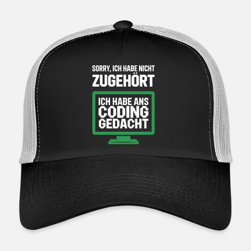 Affichage de la pensée de codage Casquette trucker 