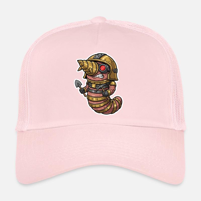 Ver de Terre Steampunk Forage et Mineur Casquette trucker 