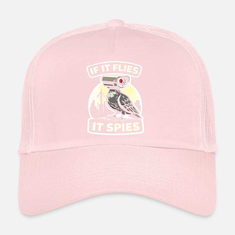 Rabe mit Kamera-Spion Design Trucker Cap