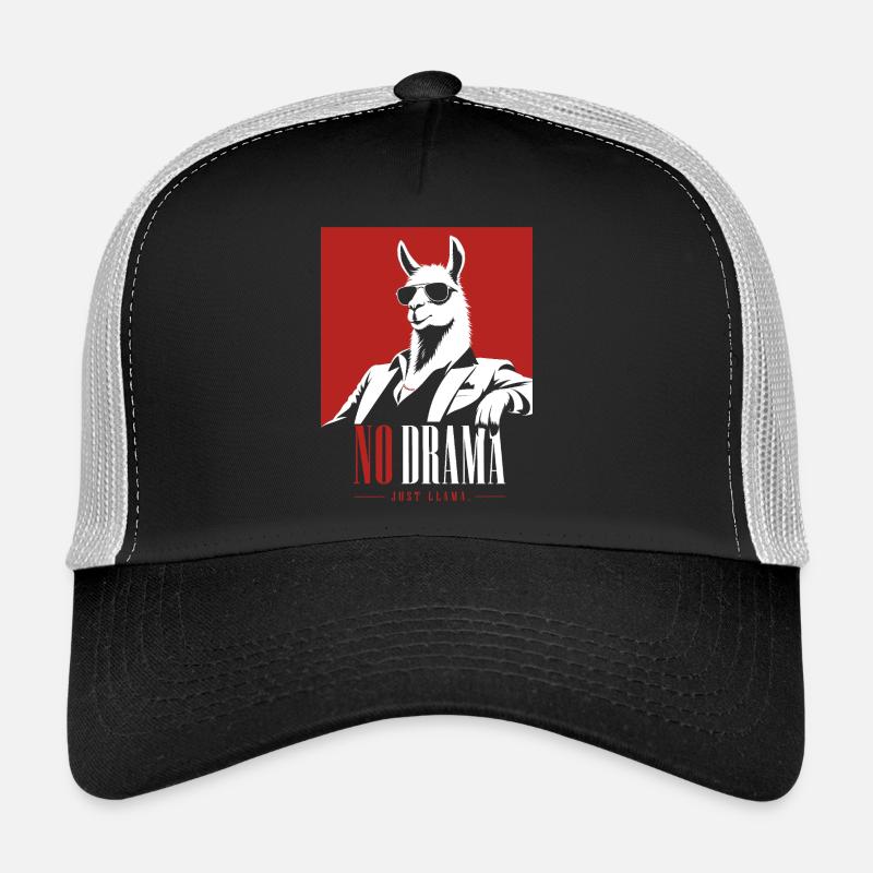 Pas de drame, juste Lama rétro Lama Casquette trucker 