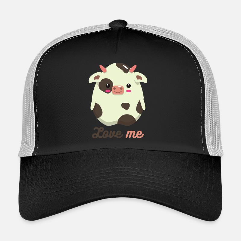 cow - Trucker Cap - black/stone grey