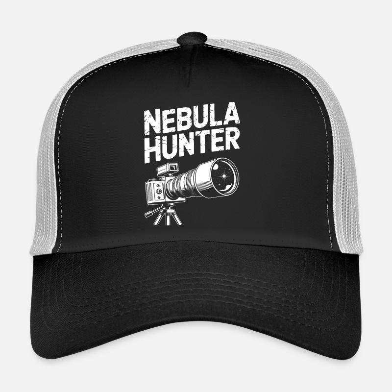 Nebula Hunter Telescope Art Trucker Cap