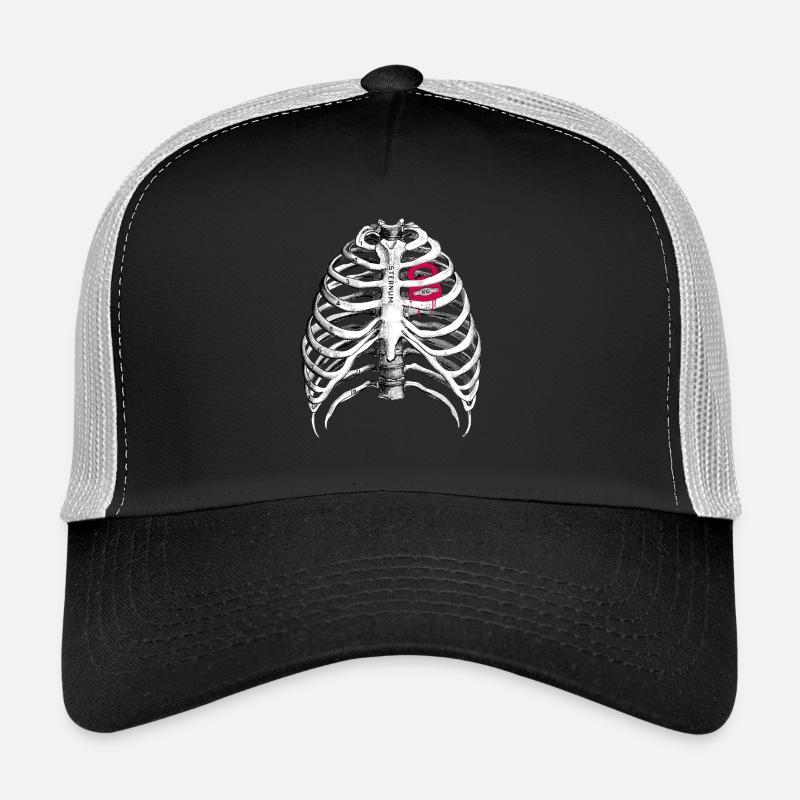 Kettlebell Heart // Love - Trucker Cap - black/stone grey