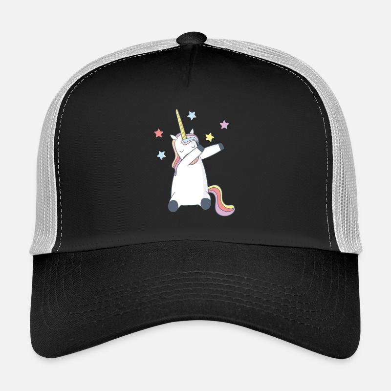 Dabbing Unicorn Dabbing Unicorn Glitter Glitter - Trucker Cap - black/stone grey