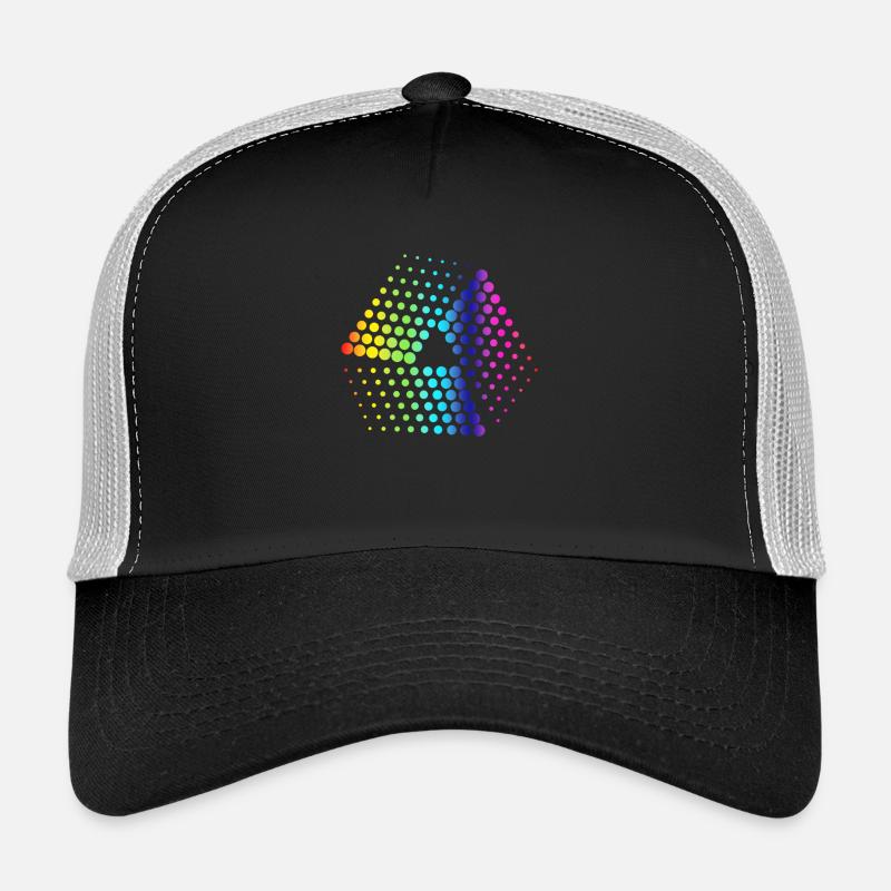 des points abstraits Casquette trucker 