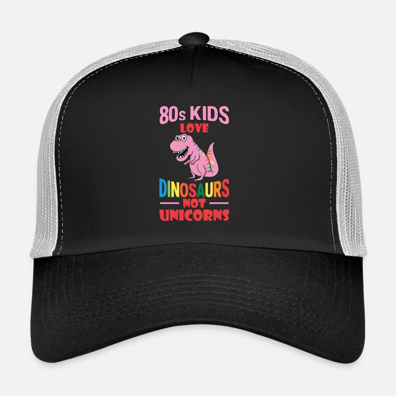 80er Kinder lieben Dinosaurier, nicht Einhörner! Trucker Cap