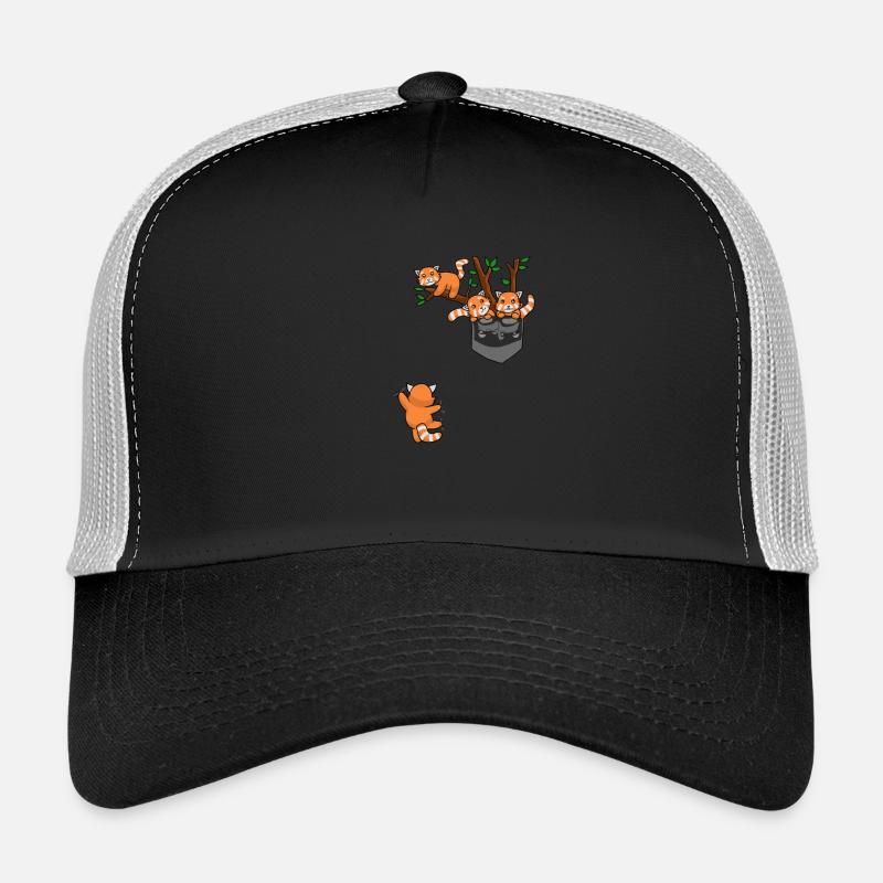 Red Panda - panda panda rouge, chat ours Casquette trucker 