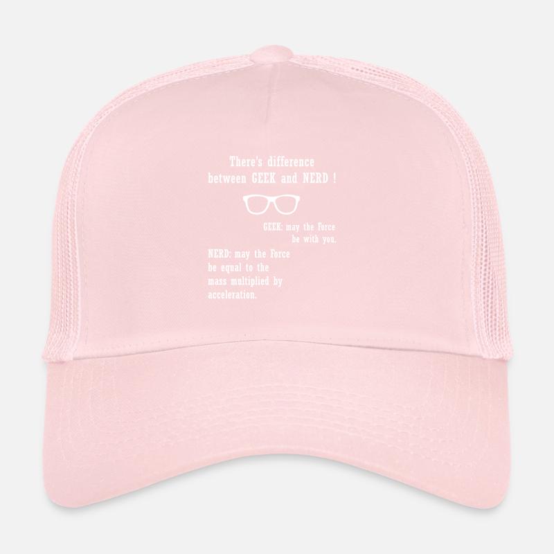 There's difference between GEEK and NERD Trucker Cap