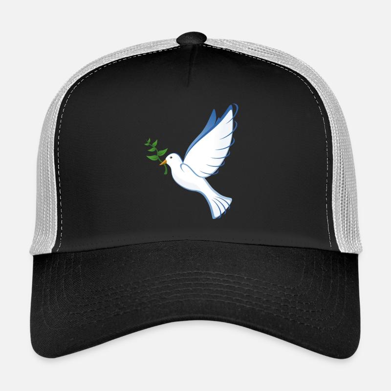 friedenstaube - Trucker Cap - Schwarz/Steingrau