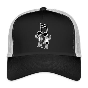 Musik - Menschen - Trucker Cap - Schwarz/Steingrau - Vorne