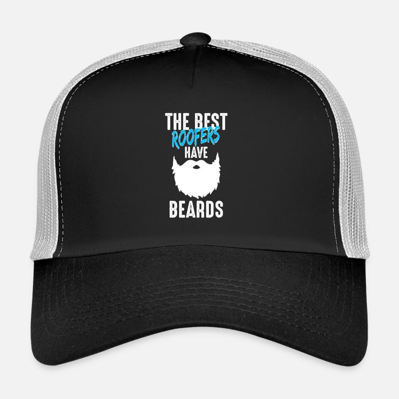 Dachdeckermeister Dachdecker Bart Geschenk - Trucker Cap - Schwarz/Steingrau