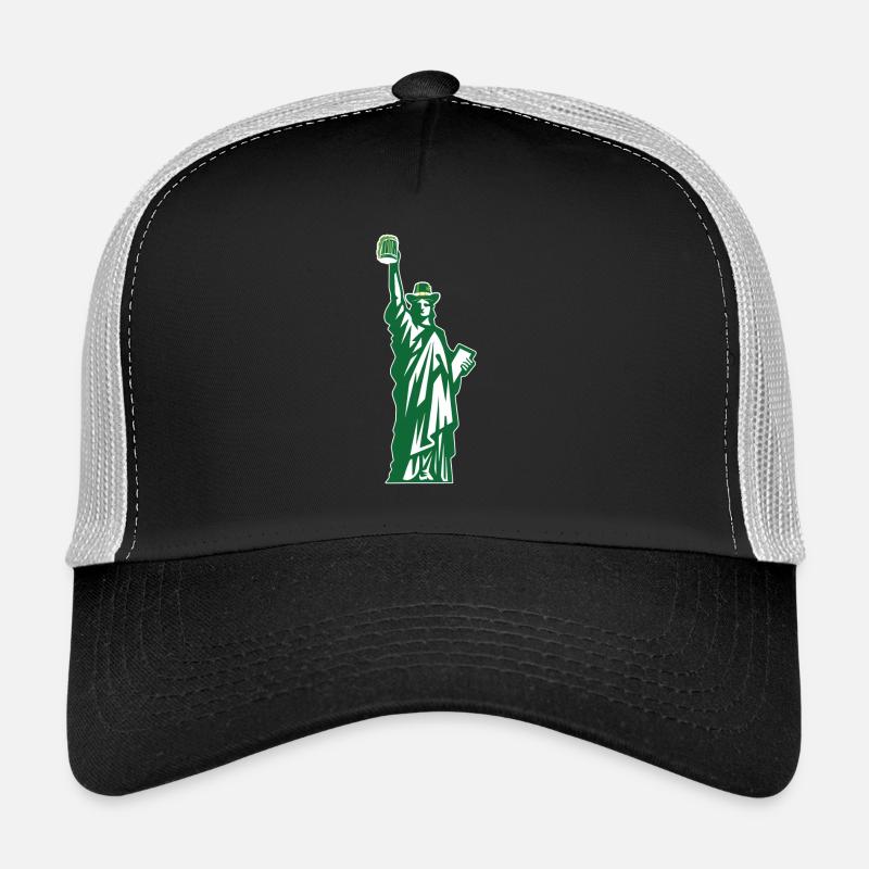 Statue de la Saint-Patrick Statue de la Liberté Casquette trucker 