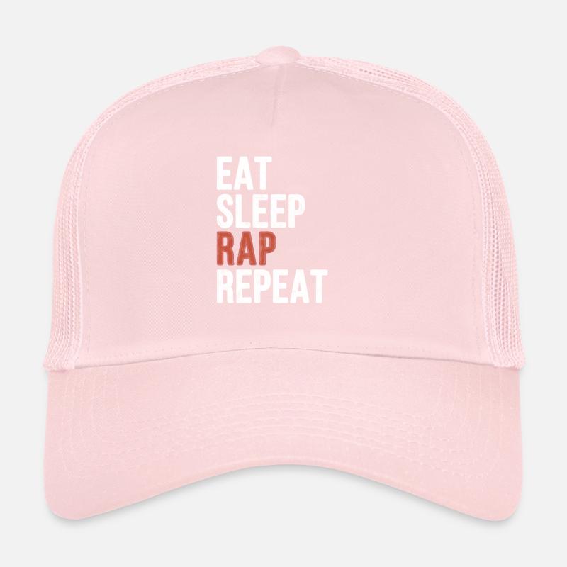 Eat sleep Rap Repeat - Funny Gift Trucker Cap