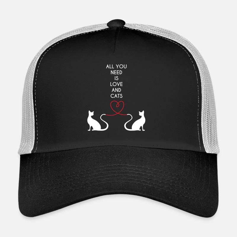 Chat - Amour - Chats - J'aime mon chat Casquette trucker 