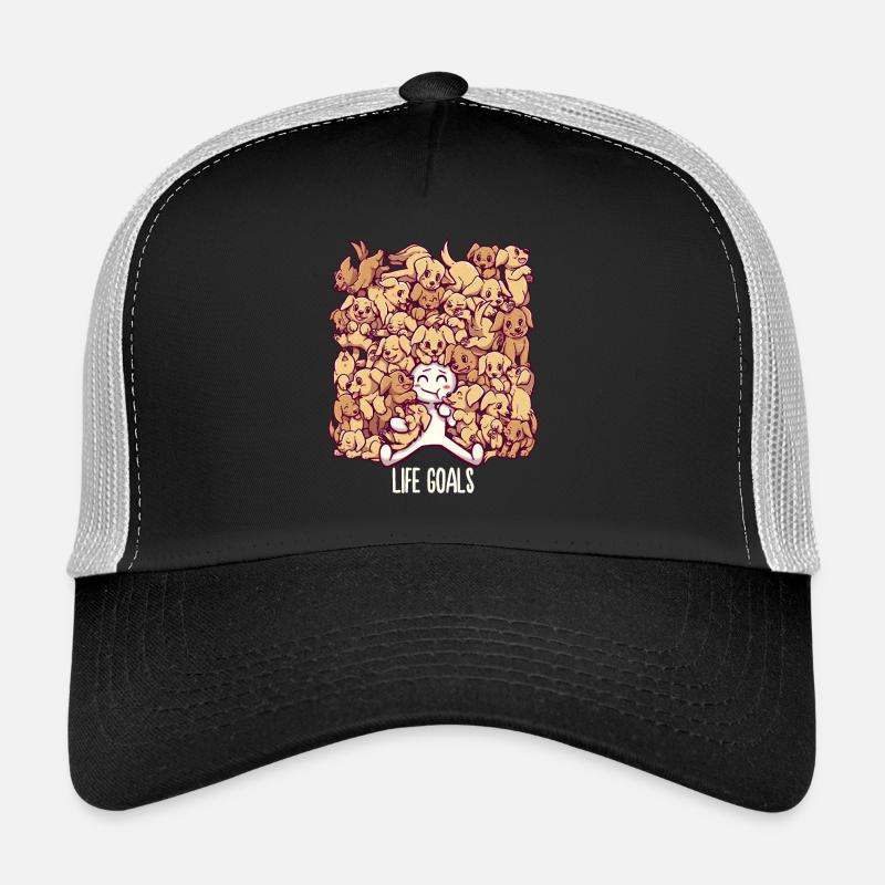 Objectifs de vie - Chiens Golden Labrador Retriever Casquette trucker 