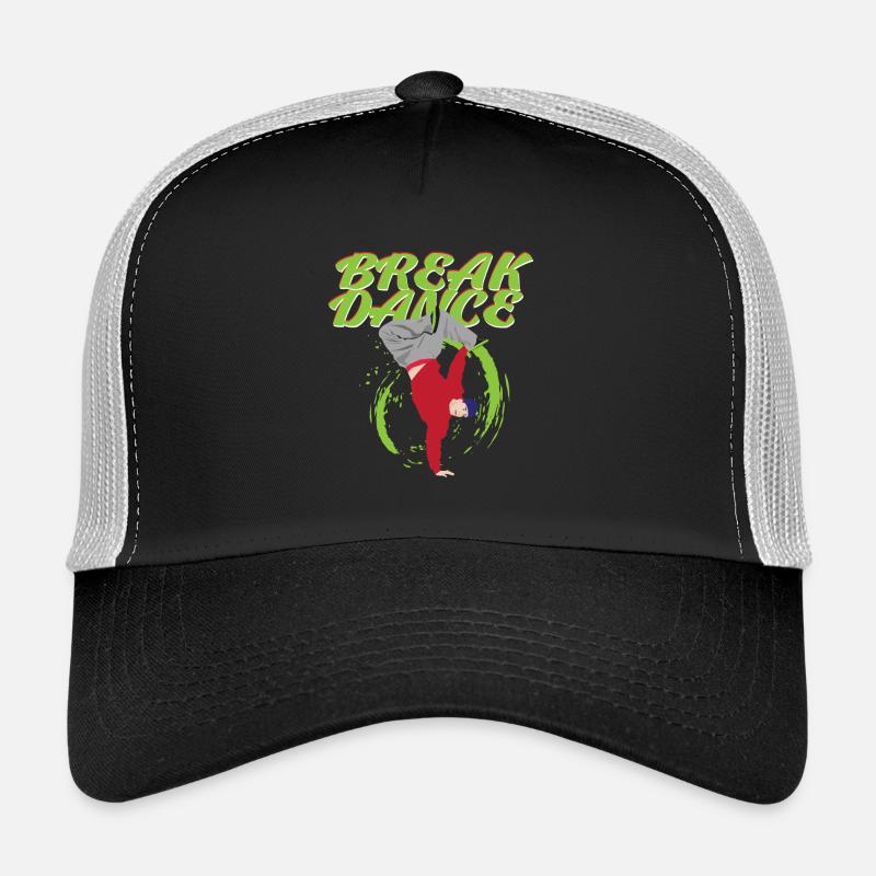 break dance - Casquette trucker  - noir/gris pierre