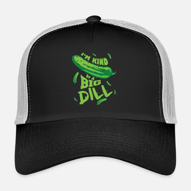 concombre drôle - Casquette trucker  - noir/gris pierre