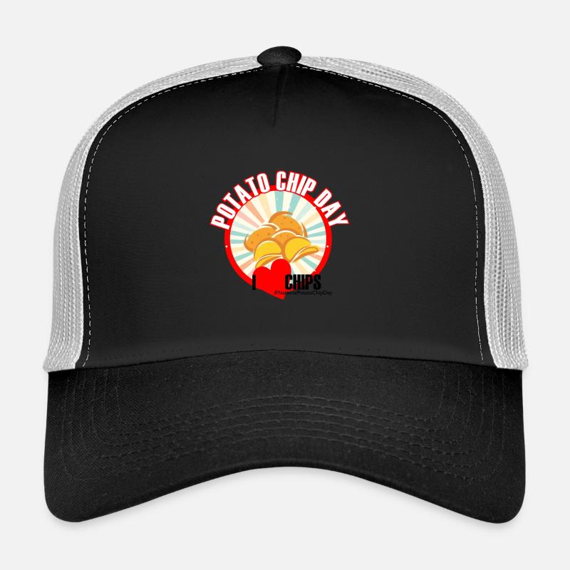 Kartoffel Chips Tag - Trucker Cap - Schwarz/Steingrau