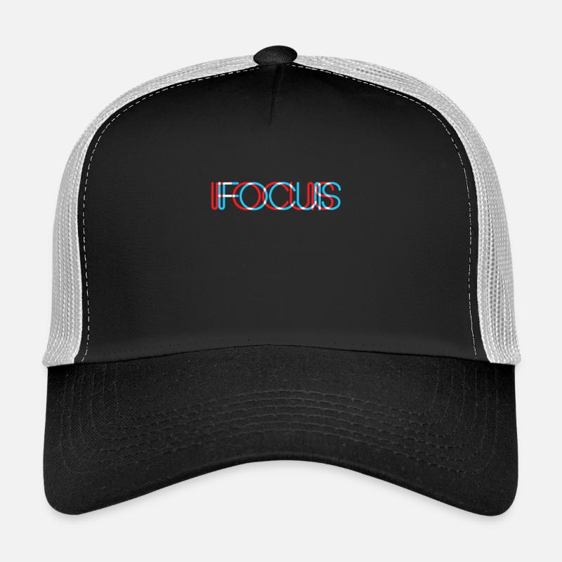 Concentrer votre regard. - Casquette trucker  - noir/gris pierre